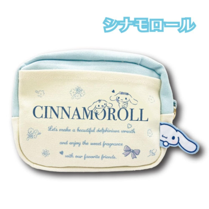 San-X Hatayama Shoji Canvas Pouch Cinnamoroll 10x15x7cm- Japan Figure Store - #1 Bring To You The Best Japanese Goods