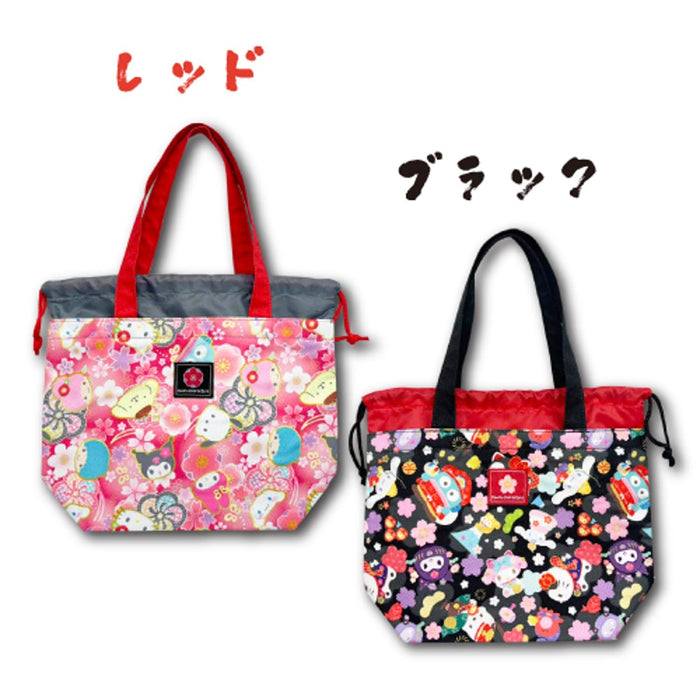 San-X Hatayama Shoji Red Lunch Tote Bag H20xW30xD10cm Sanrio Characters- Japan Figure Store - #1 Bring To You The Best Japanese Goods