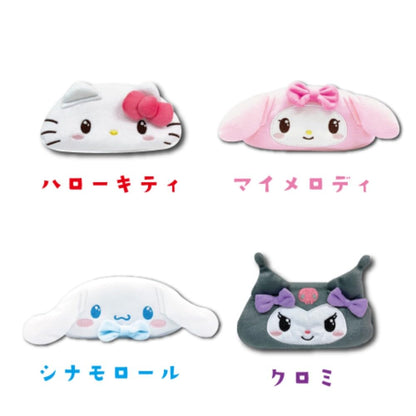 San-X Hatayama Shoji Kuromi Face Multi Pouch 8x18x5cm- Japan Figure Store - #1 Bring To You The Best Japanese Goods