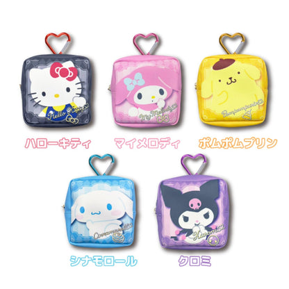San-X Kuromi Clear Mini Pouch Approx 11x11x5cm - Hatayama Shoji Sanrio Design- Japan Figure Store - #1 Bring To You The Best Japanese Goods