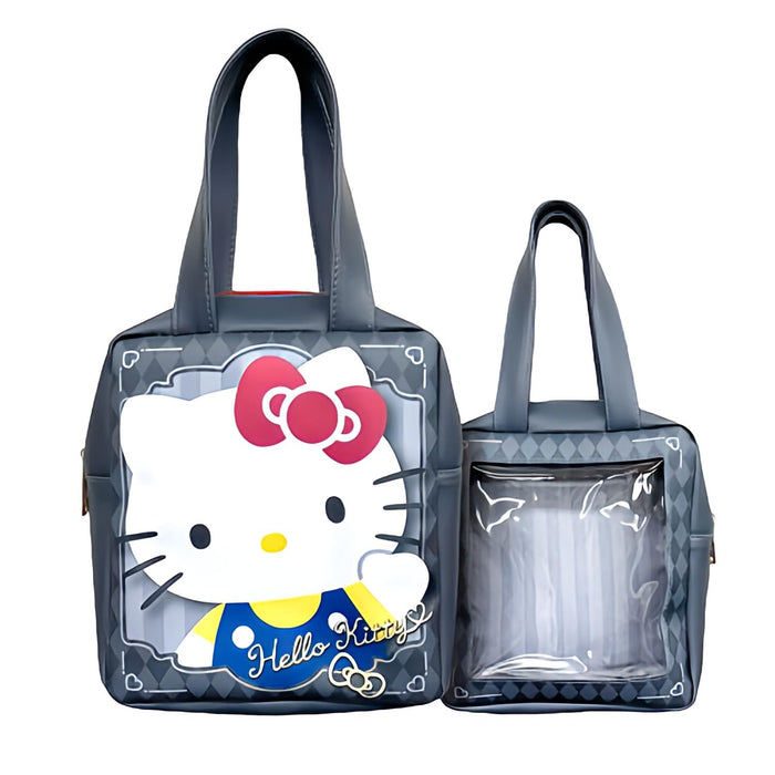 San-X Sanrio Tote Bag Clear Window Print Hello Kitty H20xW18xD7Cm- Japan Figure Store - #1 Bring To You The Best Japanese Goods