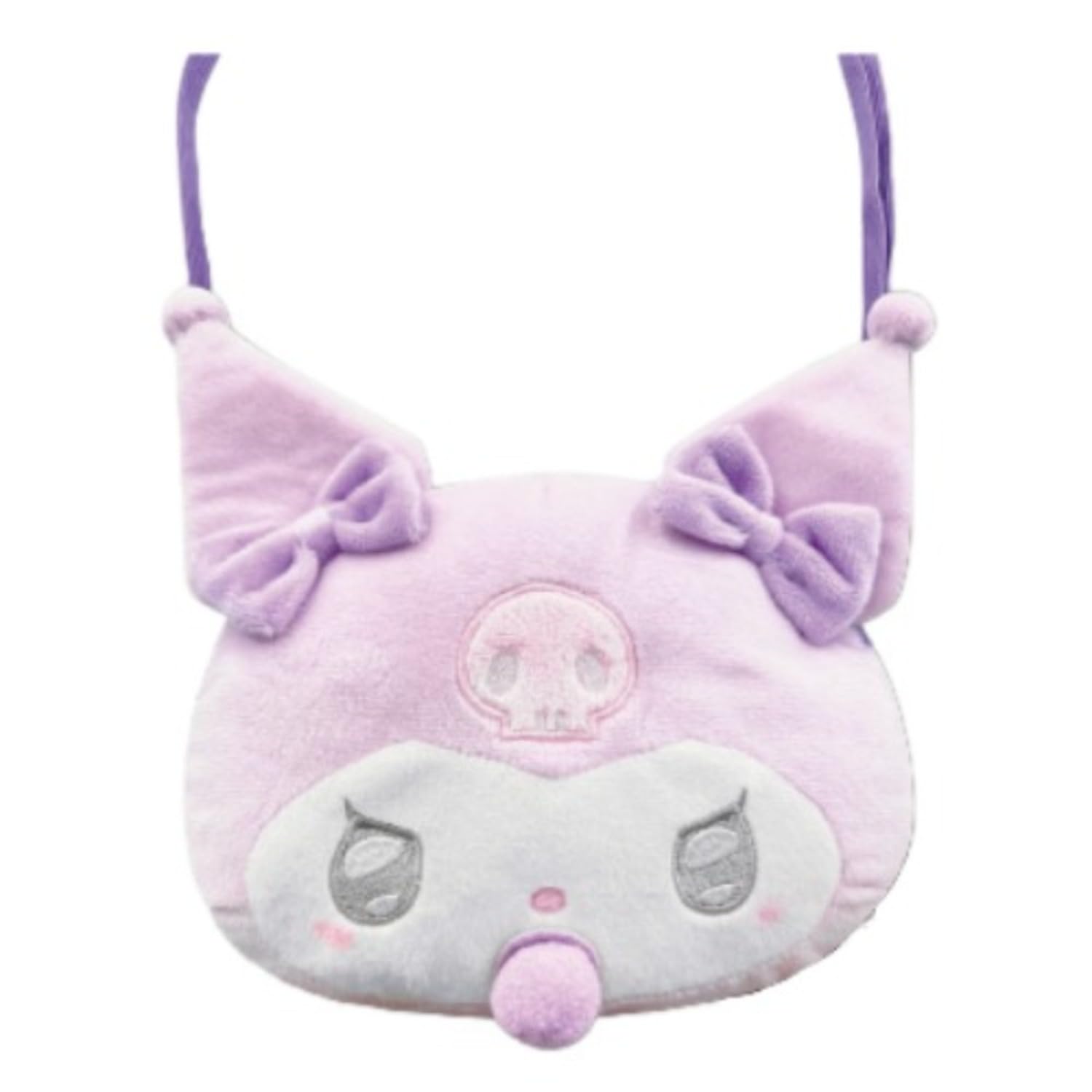 San-X Sanrio Face Pochette Angel Baby Kuromi - H15 x W18 x D8 Cm- Japan Figure Store - #1 Bring To You The Best Japanese Goods