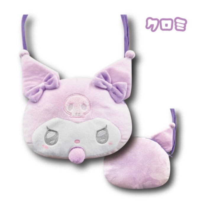 San-X Sanrio Face Pochette Angel Baby Kuromi - H15 x W18 x D8 Cm- Japan Figure Store - #1 Bring To You The Best Japanese Goods