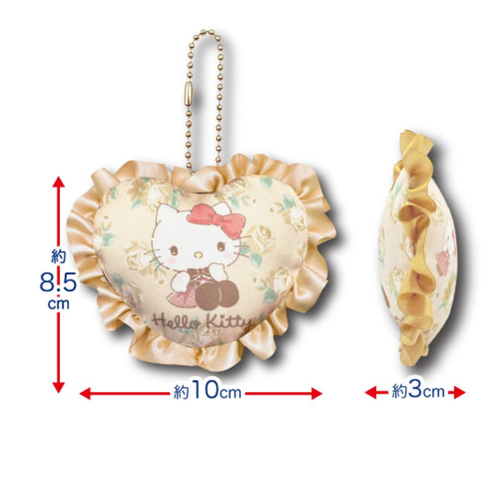 San-X Hatayama Shoji Sanrio Heart Mascot Frill Cinnamon Roll Plush 8.5cm- Japan Figure Store - #1 Bring To You The Best Japanese Goods