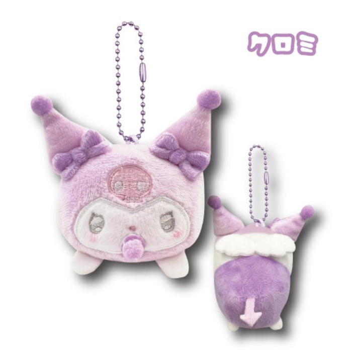 San-X Hatayama Shoji Sanrio Kuromi Angel Baby Lying Down Mascot 8cm- Japan Figure Store - #1 Bring To You The Best Japanese Goods