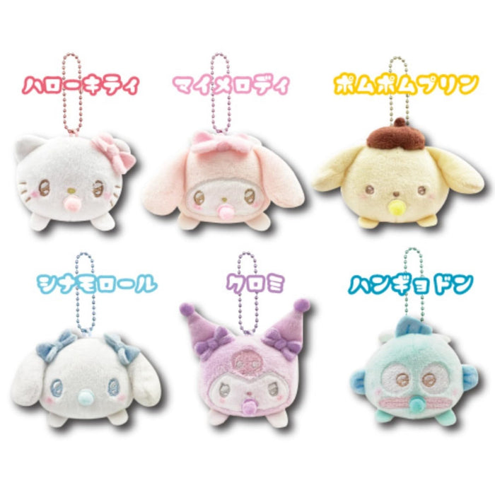 San-X Hatayama Shoji Sanrio Kuromi Angel Baby Lying Down Mascot 8cm- Japan Figure Store - #1 Bring To You The Best Japanese Goods