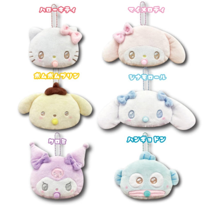 San-X Hatayama Shoji Sanrio Mini Face Pouch with Shoulder Strap H8xW10xD3Cm- Japan Figure Store - #1 Bring To You The Best Japanese Goods