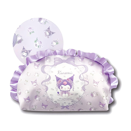 San-X Multi Pouch Frill Kuromi H11xW20xD6CM - Hatayama Shoji Sanrio- Japan Figure Store - #1 Bring To You The Best Japanese Goods