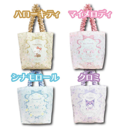 San-X My Melody Tote Bag Frill Design 35x40x15cm- Japan Figure Store - #1 Bring To You The Best Japanese Goods