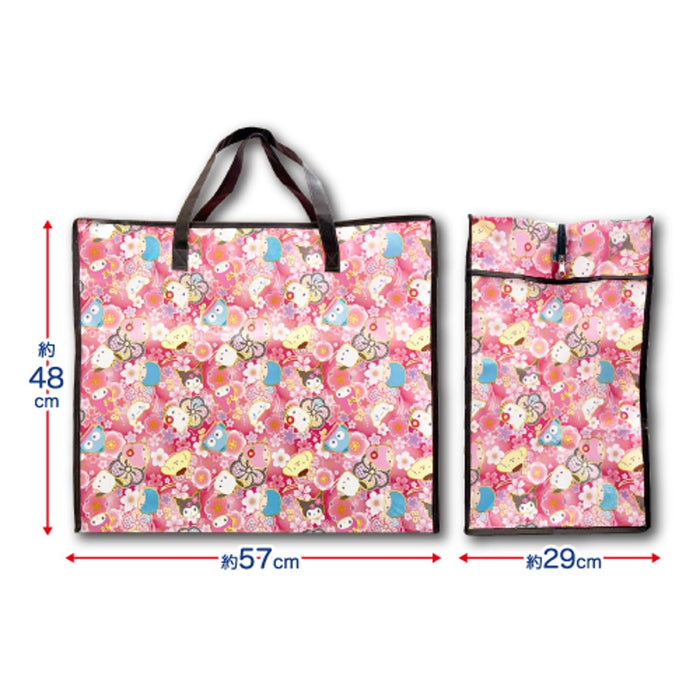 San-X Hatayama Shoji Shopping Bag Large Red with Sanrio Characters 48x57x29Cm- Japan Figure Store - #1 Bring To You The Best Japanese Goods