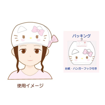 San-X Kuromi Triangle Hair Cap with Lovely Ribbon H30 x W20Cm- Japan Figure Store - #1 Bring To You The Best Japanese Goods