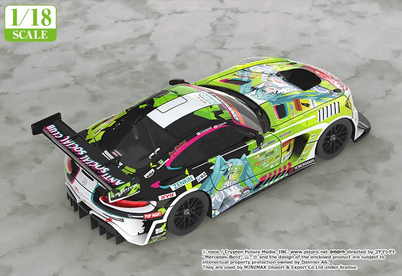 Good Smile Company Hatsune Miku AMG 1/18 Scale Resin Car 2022 Opening Round Ver.- Japan Figure Store - #1 Bring To You The Best Japanese Goods