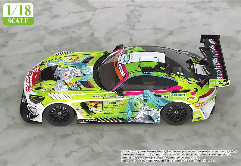 Good Smile Company Hatsune Miku AMG 1/18 Scale Resin Car 2022 Opening Round Ver.- Japan Figure Store - #1 Bring To You The Best Japanese Goods