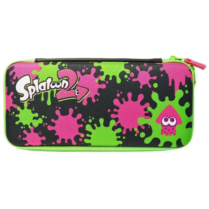 Hori Nsw-051 Hard Pouch Splatoon 2 Ink X Squid For Nintendo Switch - Japan Figure