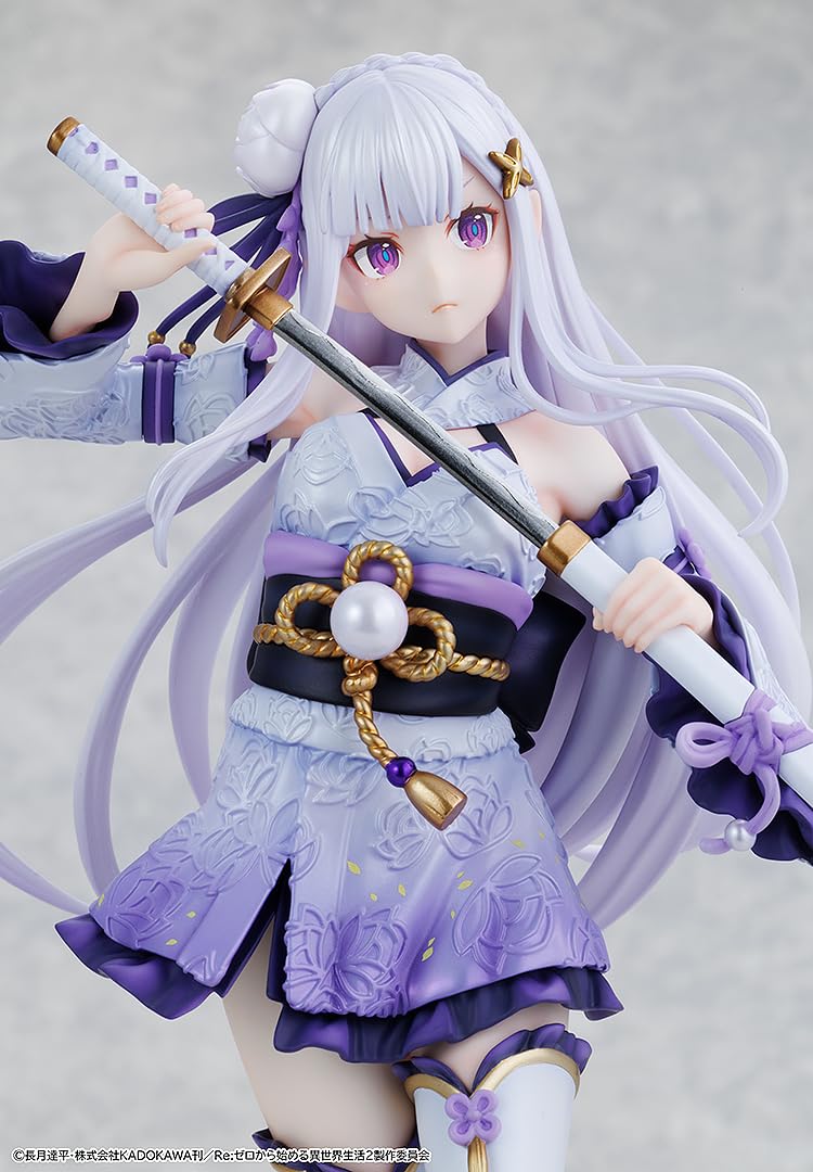 Kadokawa Kdcolle ReZero Emilia Battle Costume Ver 1/7 Scale Pre-Painted Figure