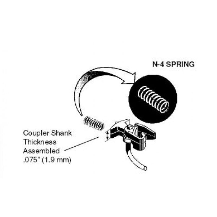 Kato N Gauge Magne-Matic Coupler Springs 12-Pack 11-717 Railway Model Supplies- Japan Figure Store - #1 Bring To You The Best Japanese Goods