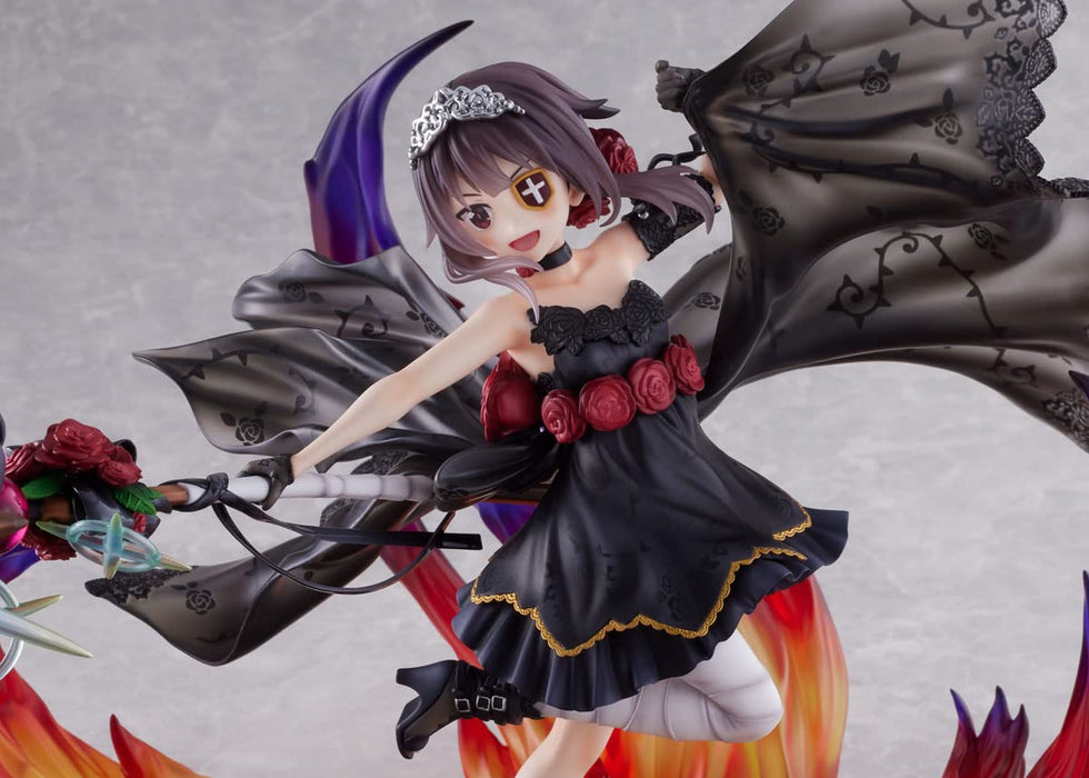 Furyu KonoSuba Megumin Chomusuke 1/7 Scale Shikkoku No Bara Dress Figure- Japan Figure Store - #1 Bring To You The Best Japanese Goods