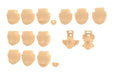 Kotobukiya Megami Device Msg 05 Face Set Sol Skin Color A 19mm Model Kit- Japan Figure Store - #1 Bring To You The Best Japanese Goods