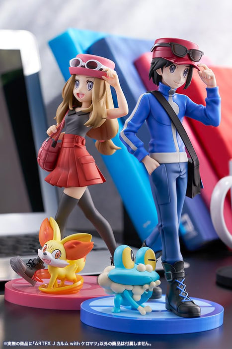 Kotobukiya Pokemon Series Artfx J Calum with Froakie 1/8 Scale PVC Figure