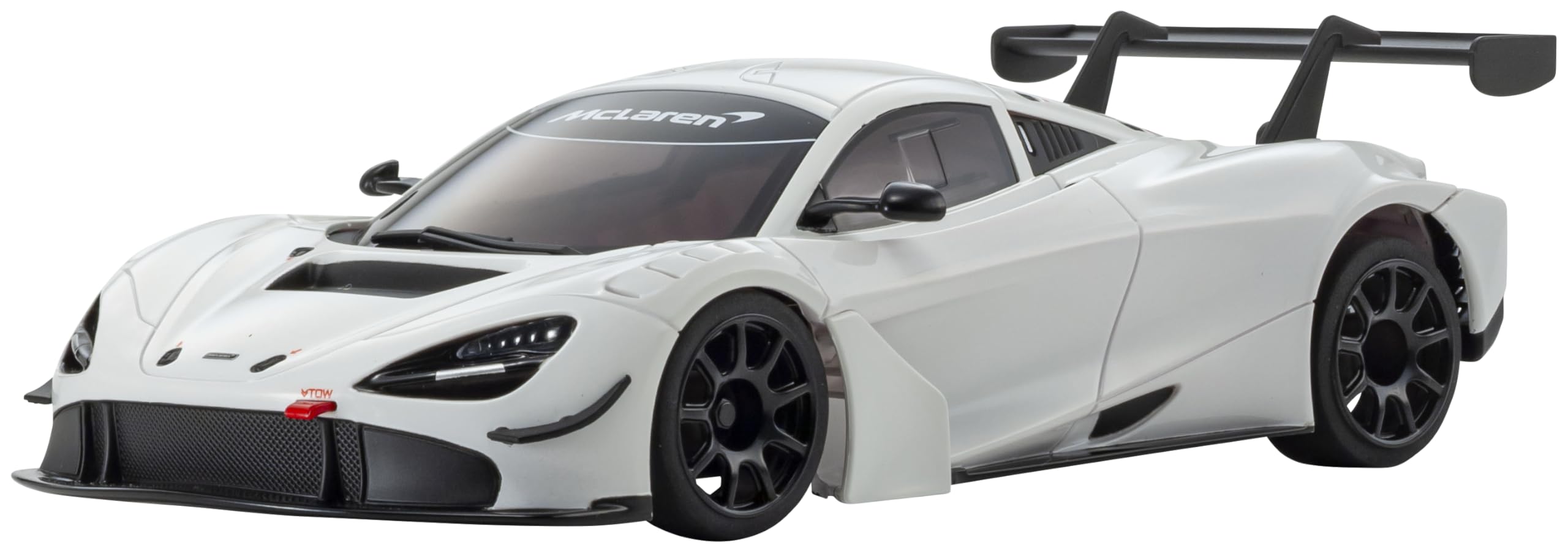 Voiture miniature Kyosho McLaren 720S GT3 blanche Mini-Z, carrosserie MR04W-Mm MZP255W.
