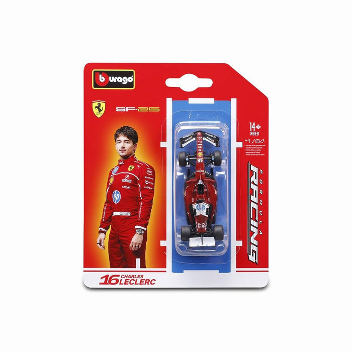 Kyosho Burago 1/64 Scale Ferrari SF-25 2025 Model No.16 C Leclerc 18-56801L
