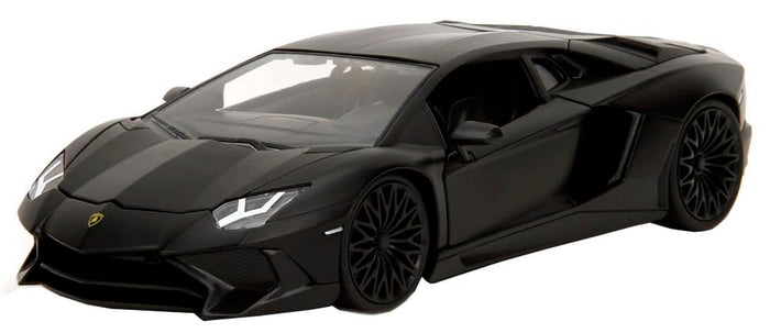 Kyosho 1/24 Scale Lamborghini Aventador SV Black Model - Fast & Furious Series