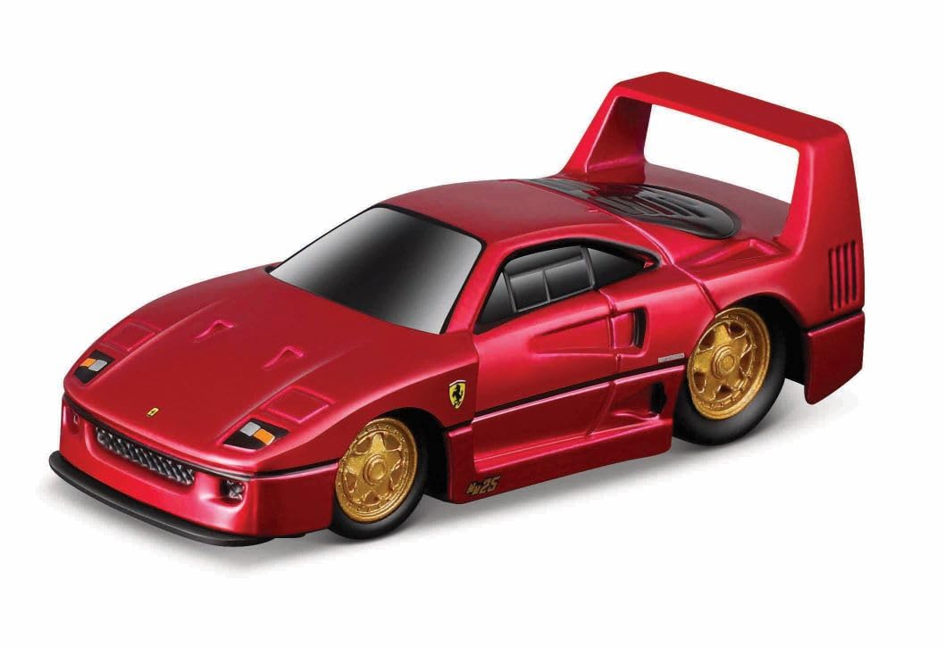 Modèle réduit Kyosho Maisto 1/64 Muscle Machines Ferrari F40 rouge métallisé, 25e anniversaire