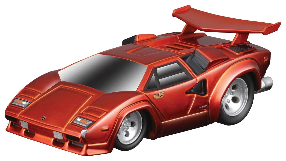 Kyosho Maisto Muscle Machines 1/64 Lamborghini Countach Orange Model MS15578MTO