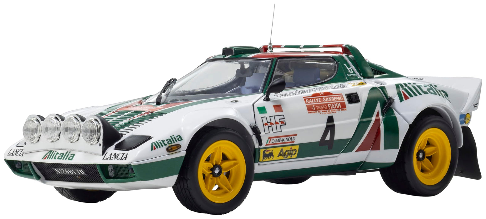 Modèle réduit Kyosho Lancia Stratos HF 1976, vainqueur du Sanremo, à l'échelle 1/18, référence KS08130F