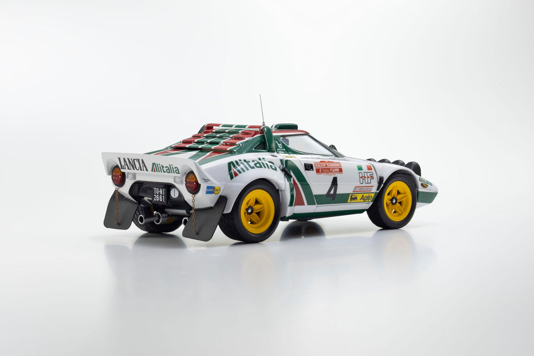 Modèle réduit Kyosho Lancia Stratos HF 1976, vainqueur du Sanremo, à l'échelle 1/18, référence KS08130F