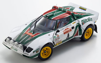 Modèle réduit Kyosho Lancia Stratos HF 1976, vainqueur du Sanremo, à l'échelle 1/18, référence KS08130F