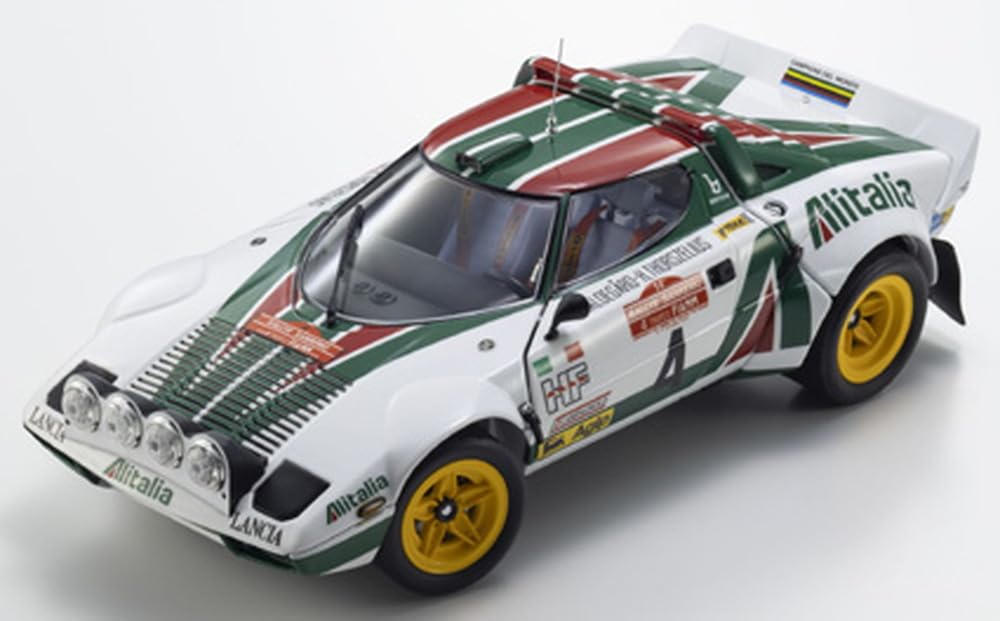 Modèle réduit Kyosho Lancia Stratos HF 1976, vainqueur du Sanremo, à l'échelle 1/18, référence KS08130F