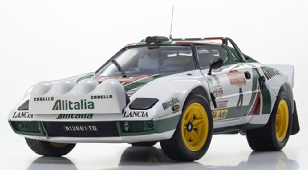 Modèle réduit Kyosho Lancia Stratos HF 1976, vainqueur du Sanremo, à l'échelle 1/18, référence KS08130F