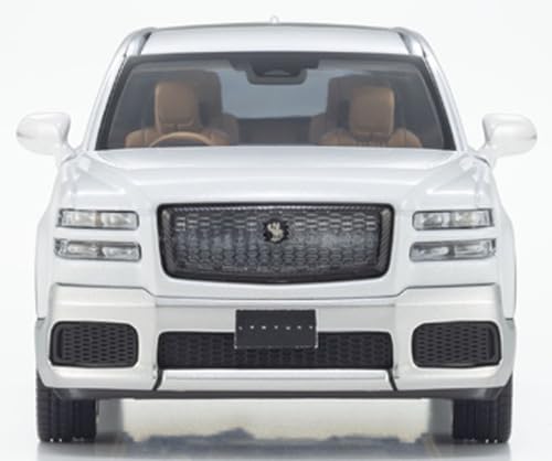Kyosho 1/43 Toyota Century Hakkaku White Silver Model with Brown Interior