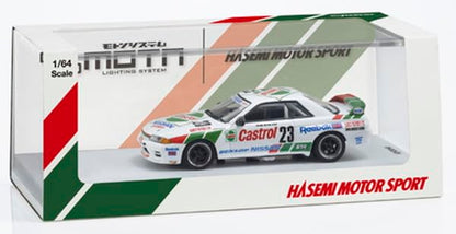 Kyosho 1/64 Scale Castrol Skyline GT-R R32 1990 LED Model Car