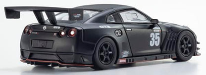 Kyosho 1/64 Nismo R35 GT-R GT3 Test Car Matte Black Diecast with LED Lights