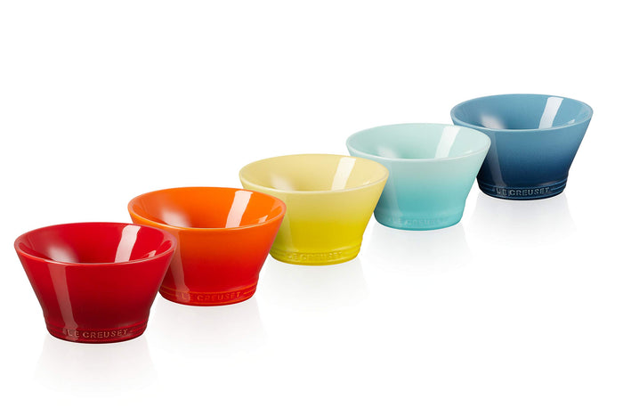 Le Creuset Rainbow 5-Piece Medium Bowl Set Official Japanese Product- Japan Figure Store - #1 Bring To You The Best Japanese Goods
