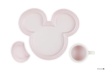 Le Creuset Disney Mickey Mouse Pink Tableware Set Microwave Dishwasher Safe- Japan Figure Store - #1 Bring To You The Best Japanese Goods