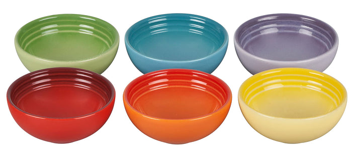Le Creuset Stoneware Mini Bowls 7cm Rainbow Set of 6 Heat Resistant Safe- Japan Figure Store - #1 Bring To You The Best Japanese Goods