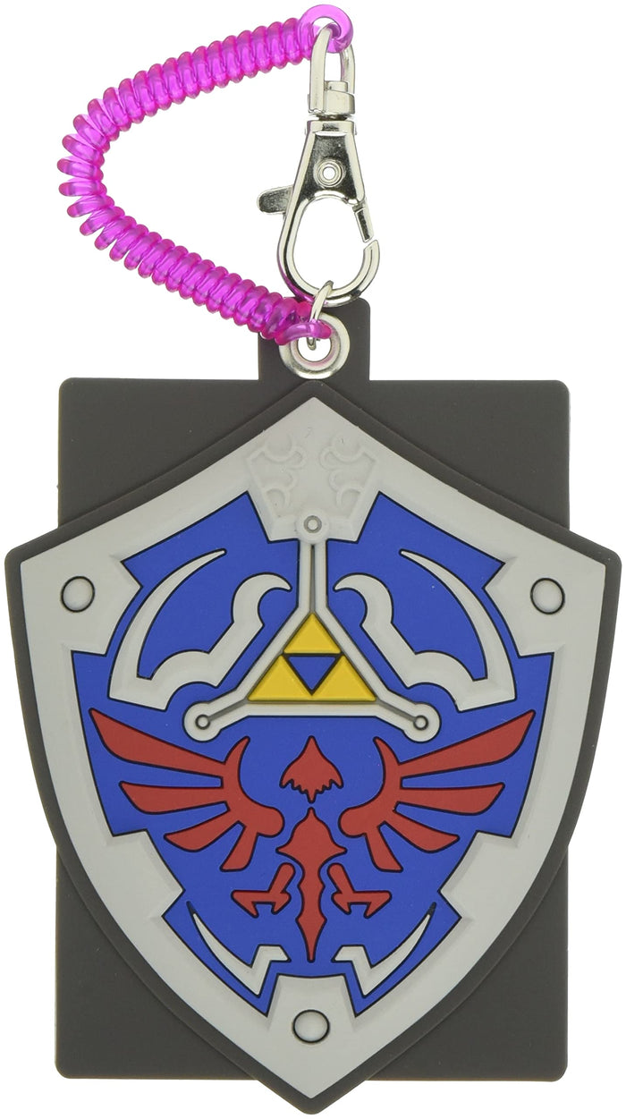 Sanei Boeki Legend Of Zelda Rubber Pass Case Hylian Shield 11cm Height- Japan Figure Store - #1 Bring To You The Best Japanese Goods