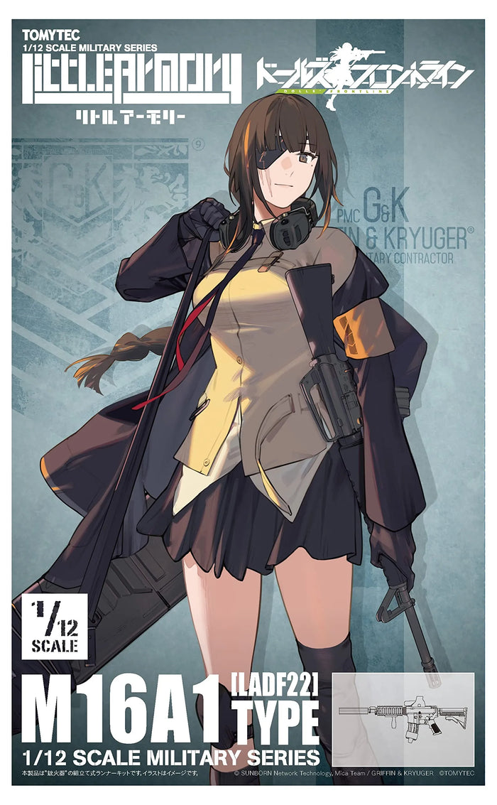 TOMYTEC Military Series 1/12 Little Armory Ladf22 Anime :Girls' Frontline M16A1 Type Type Plastic Model- Japan Figure Store - #1 Bring To You The Best Japanese Goods