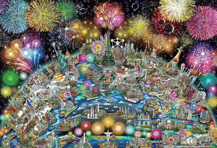 BEVERLY 31-538 Jigsaw Puzzle World Celebration 1000 Pieces- Japan Figure Store - #1 Bring To You The Best Japanese Goods