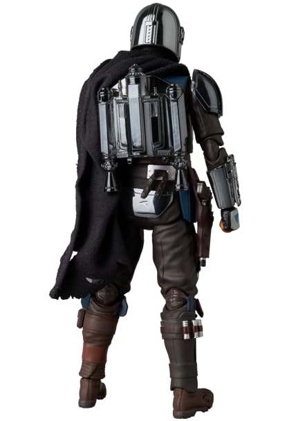 Medicom Toy Mafex No.256 The Mandalorian Chrome Version 160mm Action Figure