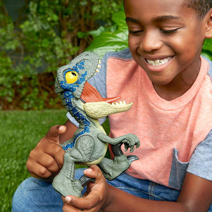 Mattel Jurassic World Kick & Chew Baby Blue Dinosaur Toy - 17.8cm Ages 4+- Japan Figure Store - #1 Bring To You The Best Japanese Goods