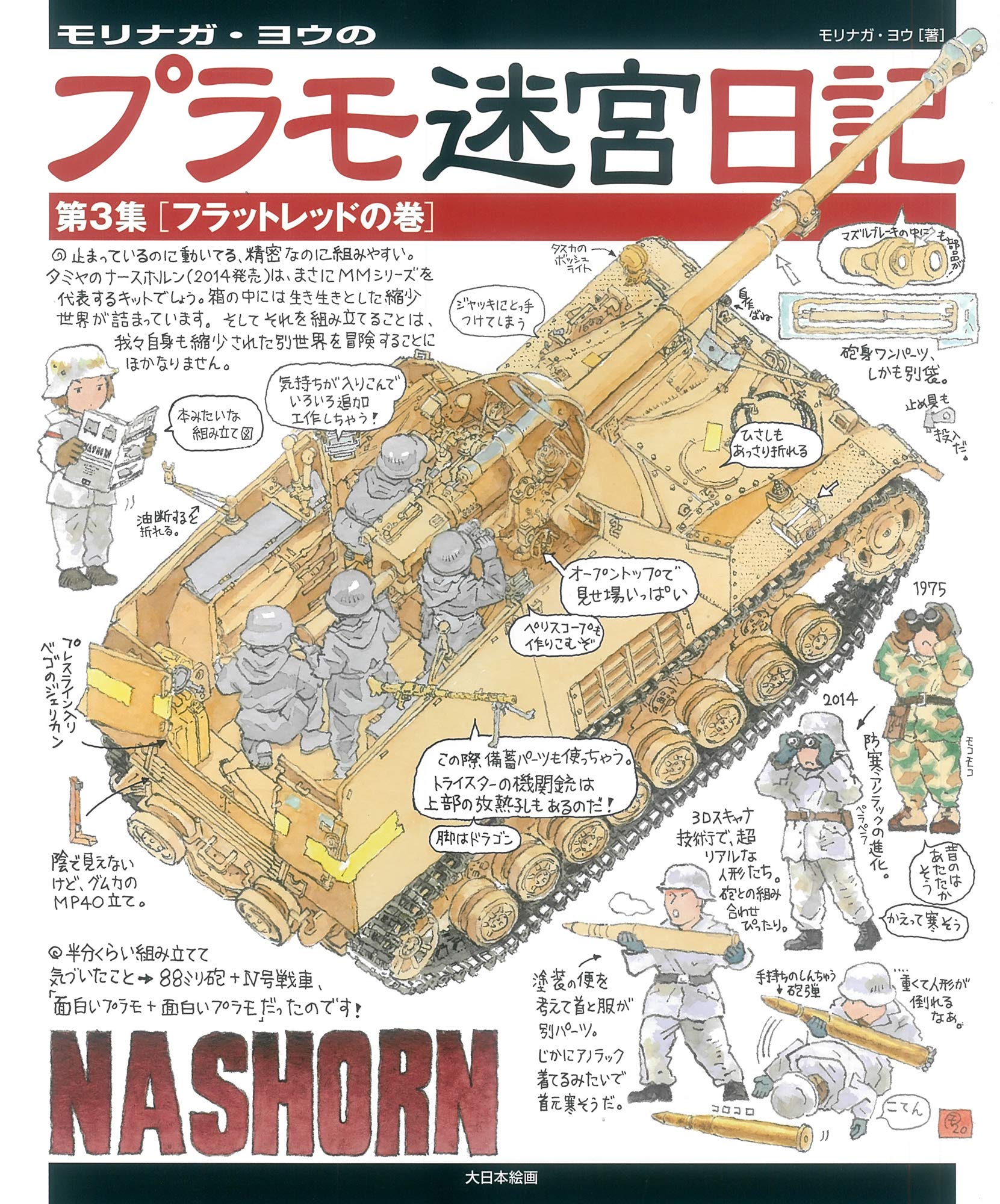 Great Japanese Painting Morinaga YoS Model Labyrinth Diary Vol 3 Flat Red- Japan Figure Store - #1 Bring To You The Best Japanese Goods