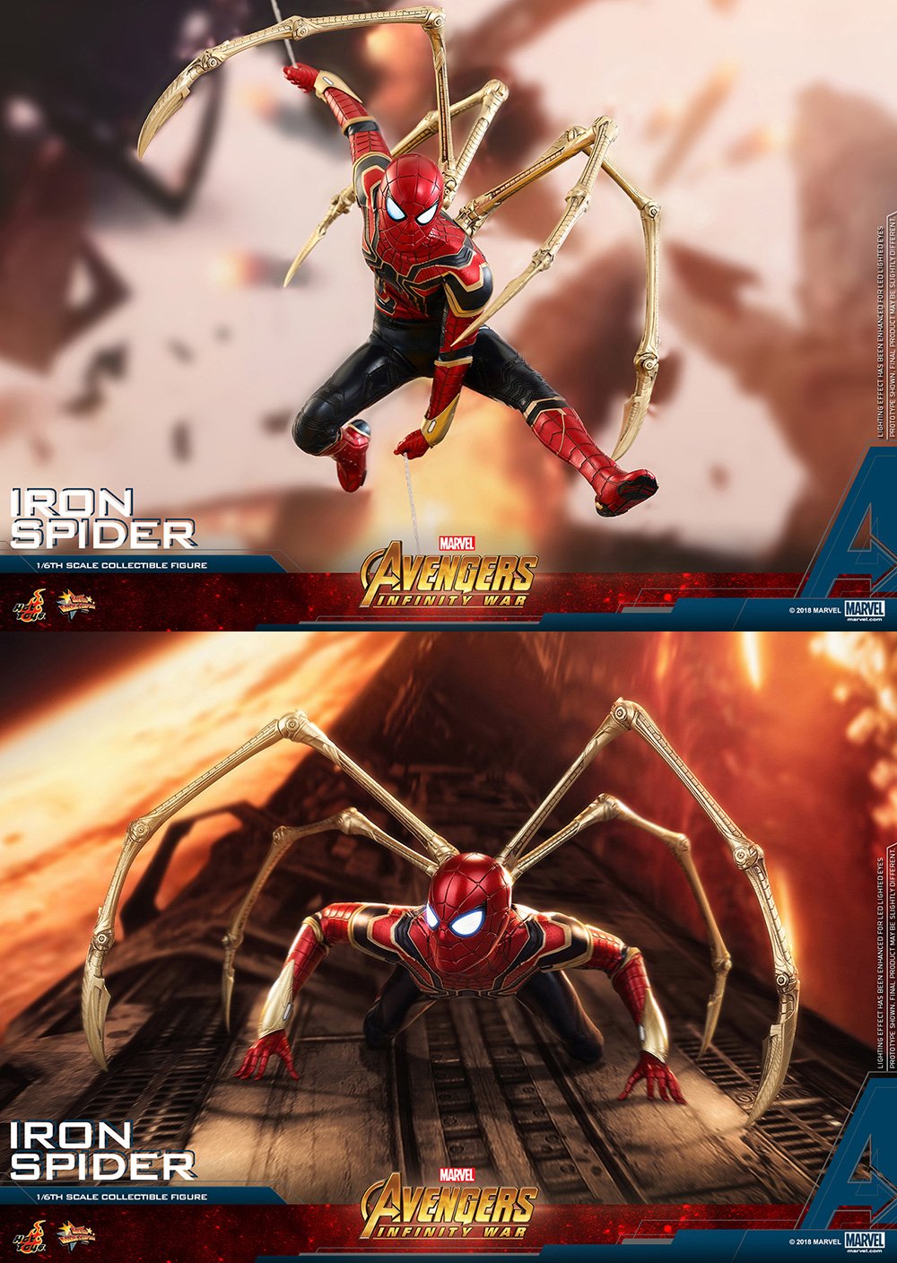 Hot Toys Movie Masterpiece Iron Spider 1/6 Scale Figure Avengers Infinity War- Japan Figure Store - #1 Bring To You The Best Japanese Goods