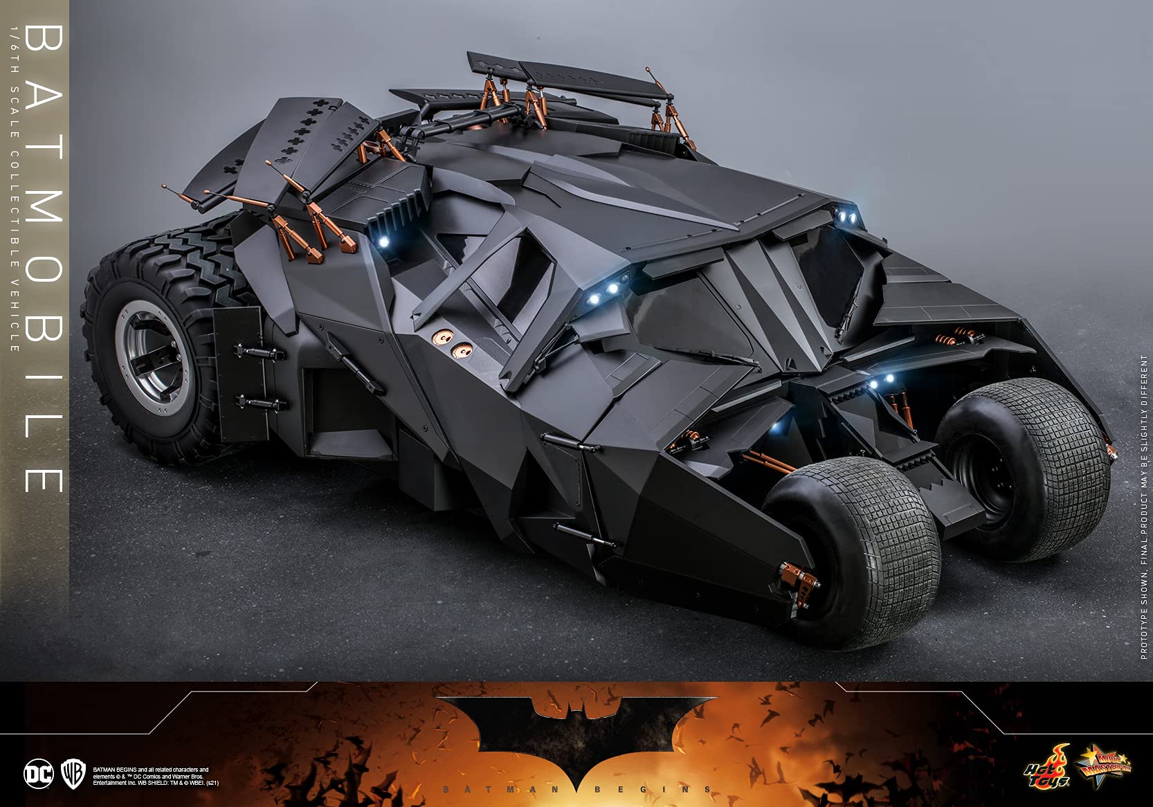 Hot Toys Movie Masterpiece Batman Begins 1/6 Scale Batmobile Vehicle- Japan Figure Store - #1 Bring To You The Best Japanese Goods