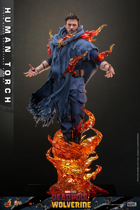 Hot Toys Movie Masterpiece Deadpool Wolverine Human Torch 1/6 Scale Figure