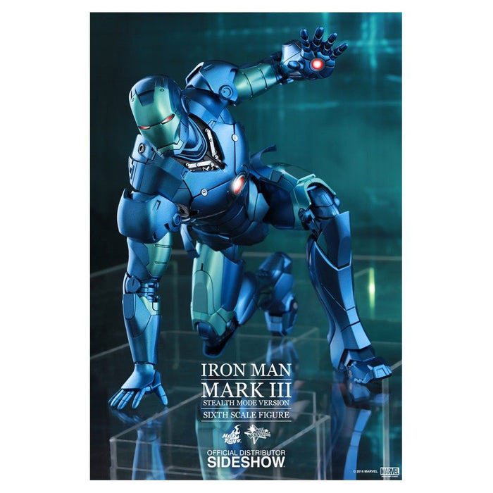 Hot Toys Iron Man 1/6 Mark 3 Blue Stealth Movie Masterpiece Diecast Exclusive- Japan Figure Store - #1 Bring To You The Best Japanese Goods