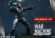 Hot Toys Movie Masterpiece Iron Man 2 War Machine 1/6 Scale Silver Figure